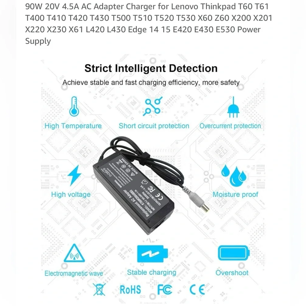 A/C Adapter Charger for Lenovo Thinkpad
